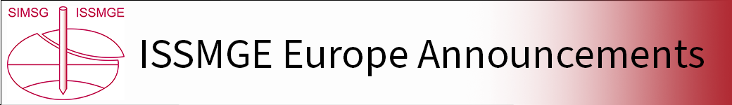 ISSMGE Europe Announcements